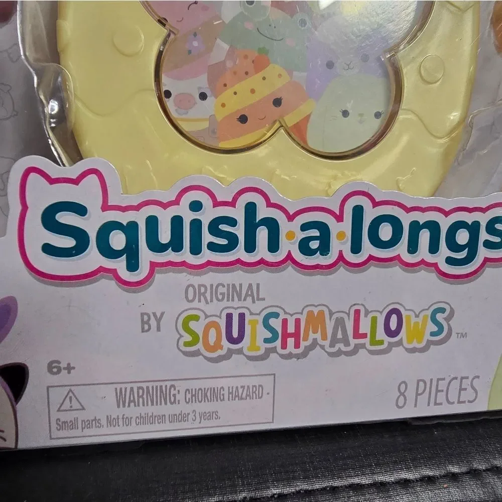 New kid's toy Squish-a-longs Series 2 Easter Collection Yellow with 4 Characters